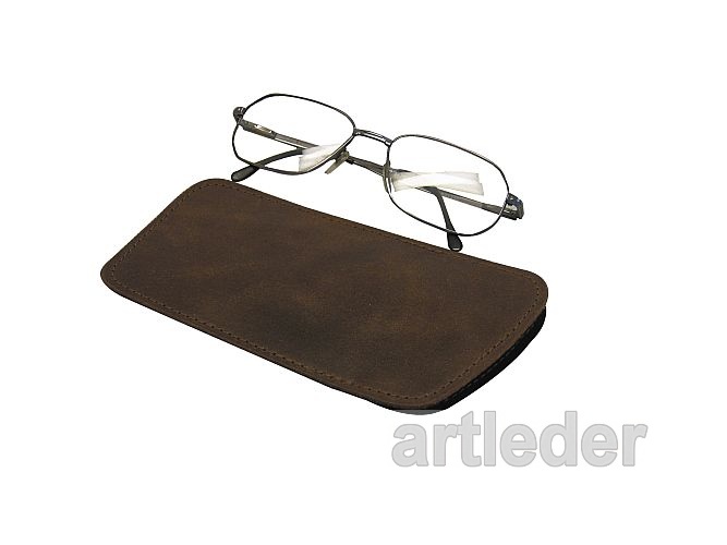 ETUI ARTLEDER - etui na okulary - "1 Brown"