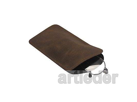 ETUI ARTLEDER - etui na okulary - "1 Brown" - obrazek 2