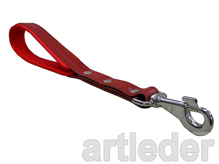 Pętla - Krótka smycz ARTLEDER „PET-1-RED” - obrazek 4