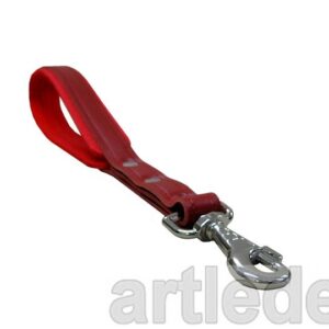 Pętla - Krótka smycz  ARTLEDER „PET-1-RED”