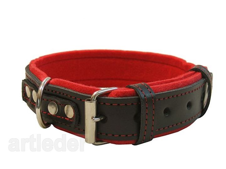 Obroża + smycz komplet ARTLEDER „HotDog-7” - obrazek 2