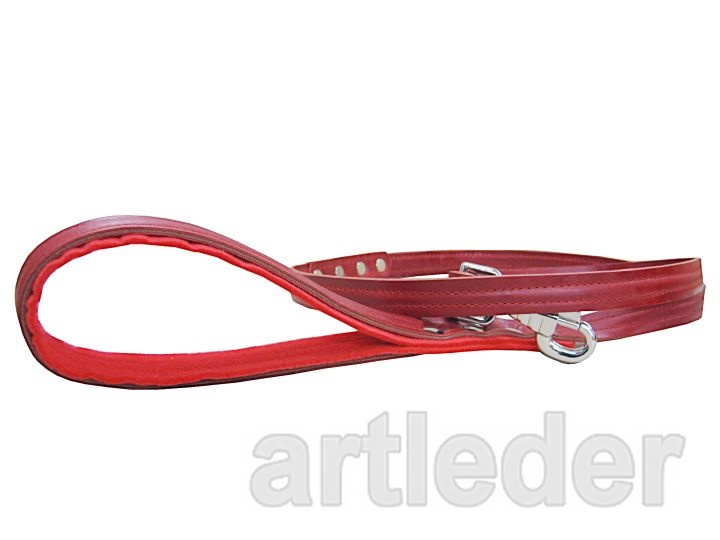 Smycz ARTLEDER „Hund-1-RED”