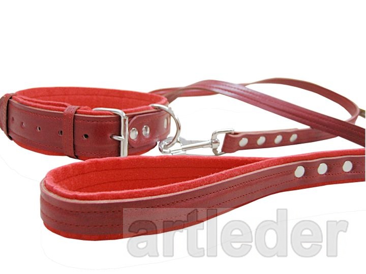 Smycz ARTLEDER „Hund-1-RED” - obrazek 2