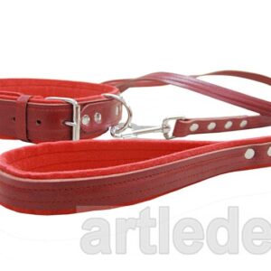 Obroża + smycz komplet ARTLEDER „HotDog-2”